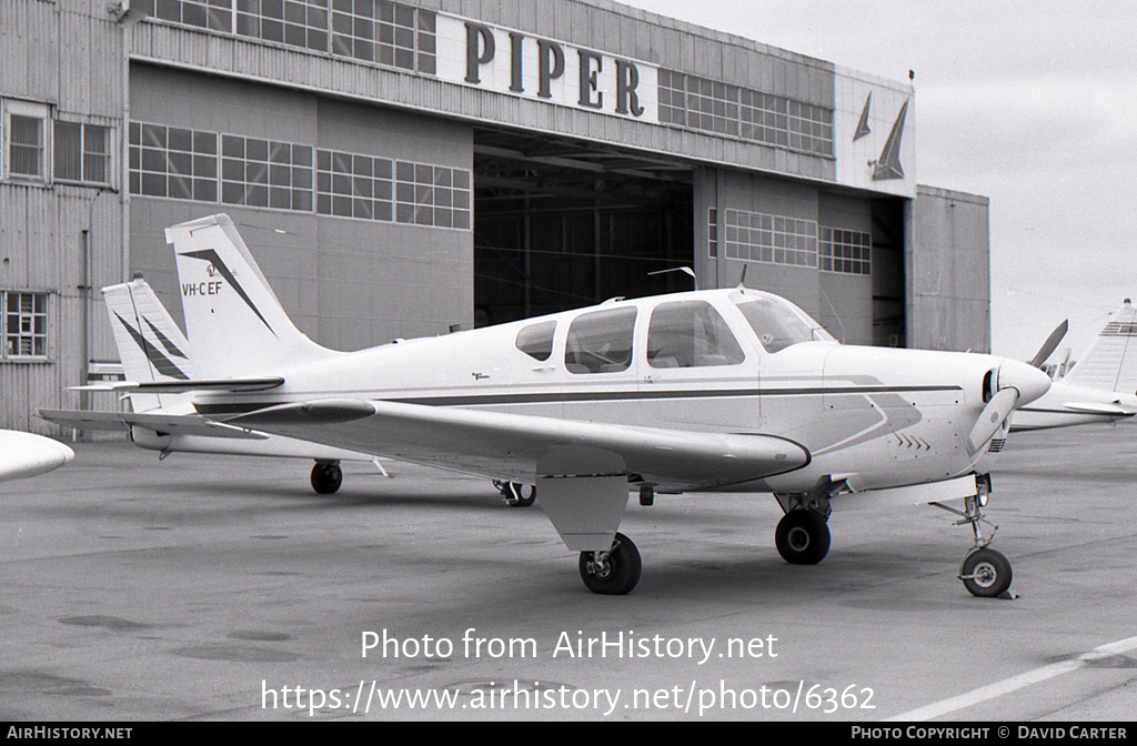 Aircraft Photo of VH-CEF | Beech B33 Debonair | AirHistory.net #6362