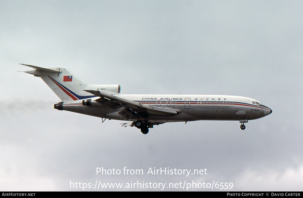 Aircraft Photo of B-1822 | Boeing 727-109C | China Airlines | AirHistory.net #6559