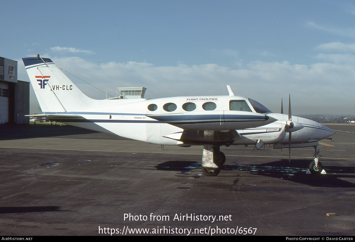 Aircraft Photo of VH-CLC | Cessna 411 | Flight Facilities | AirHistory.net #6567