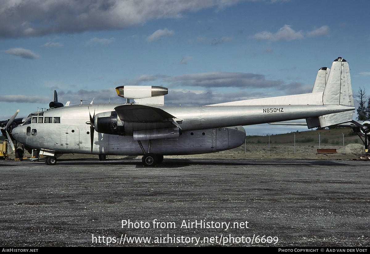 Aircraft Photo of N8504Z | Fairchild C-119L Flying Boxcar | AirHistory.net #6609