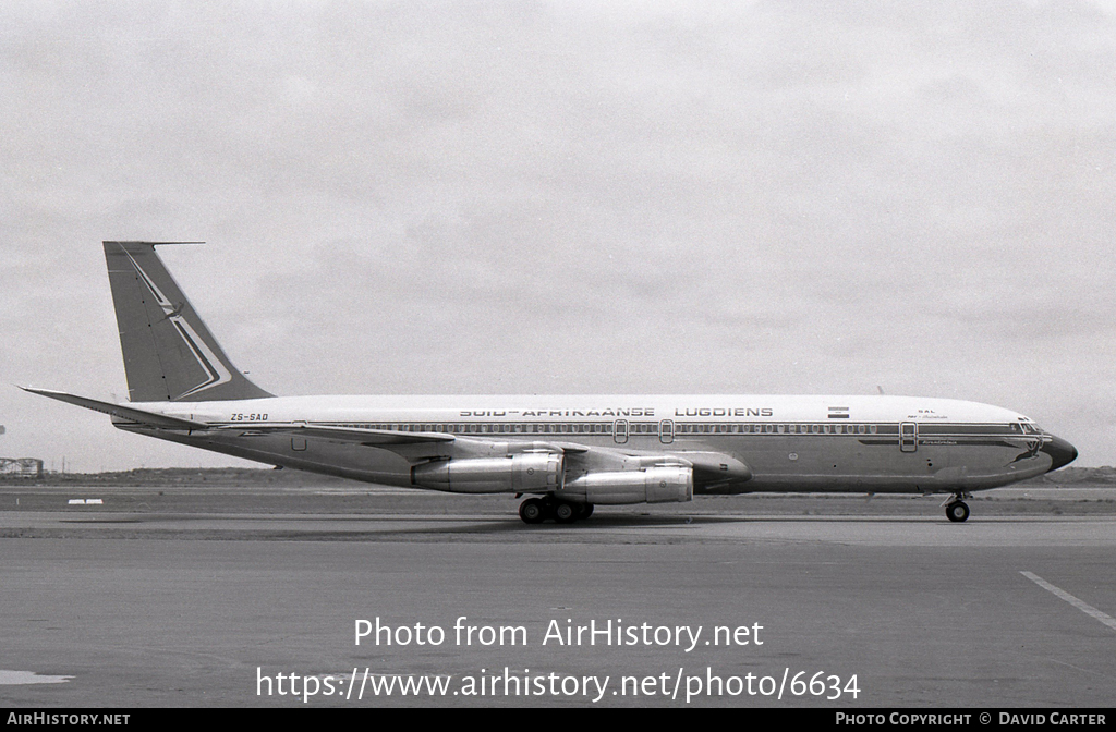 Aircraft Photo of ZS-SAD | Boeing 707-344B | South African Airways ...