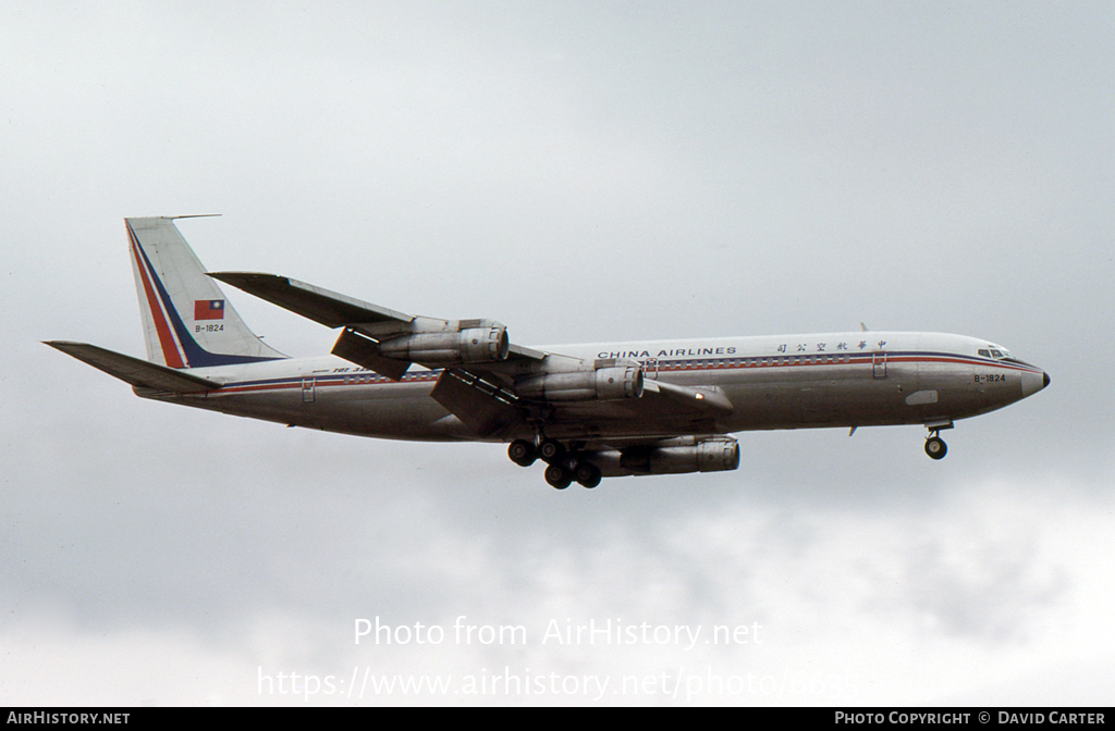 Aircraft Photo Of B-1824 | Boeing 707-309C | China Airlines ...