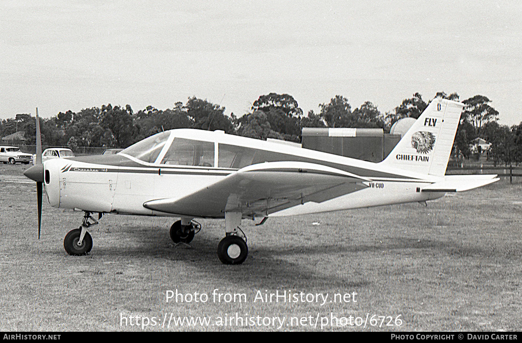 Aircraft Photo of VH-CUD | Piper PA-28-140 Cherokee | Chieftain Aviation | AirHistory.net #6726