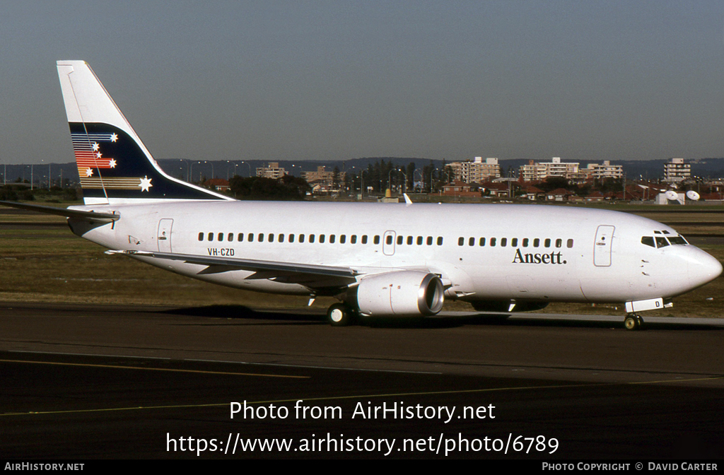 Aircraft Photo of VH-CZD | Boeing 737-377 | Ansett | AirHistory.net #6789