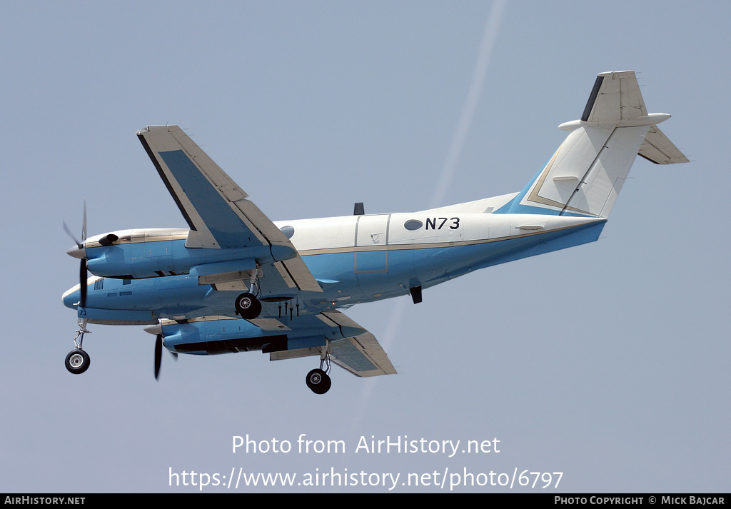 Aircraft Photo of N73 | Beech Super King Air 300 | FAA - Federal Aviation Administration | AirHistory.net #6797