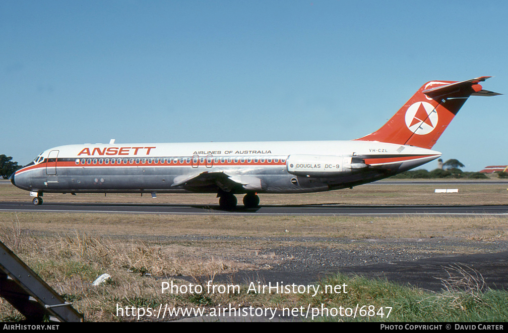 Aircraft Photo of VH-CZL | McDonnell Douglas DC-9-31 | Ansett Airlines of Australia | AirHistory.net #6847