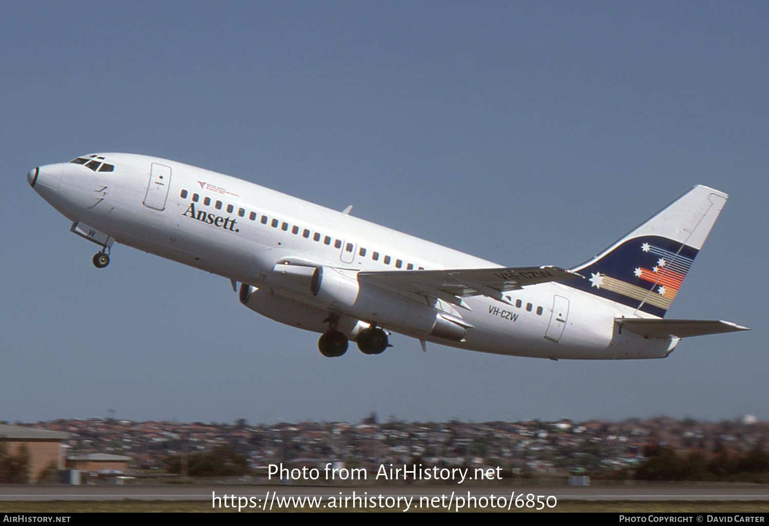 Aircraft Photo of VH-CZW | Boeing 737-277/Adv | Ansett | AirHistory.net #6850