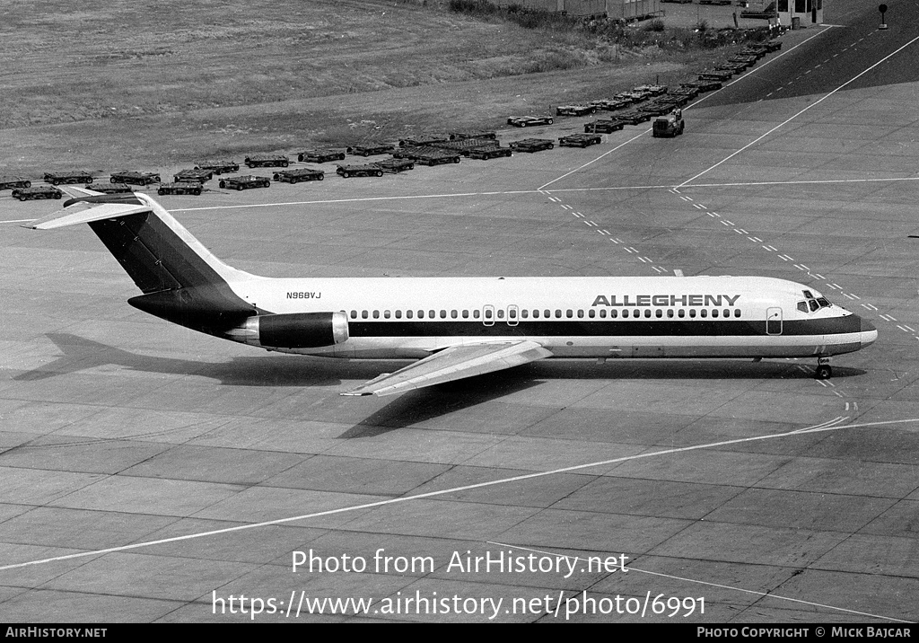 Aircraft Photo of N968VJ | McDonnell Douglas DC-9-31 | Allegheny Airlines | AirHistory.net #6991