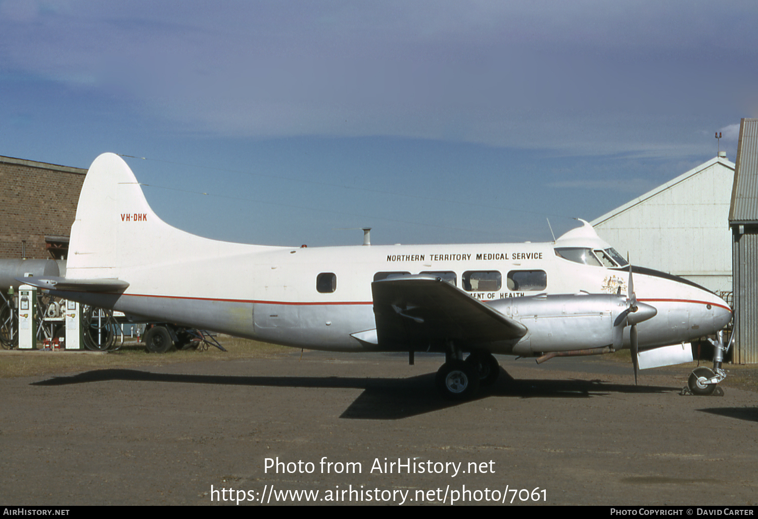 Aircraft Photo of VH-DHK | De Havilland D.H. 104 Dove 5 | Northern Territory Medical Service | AirHistory.net #7061