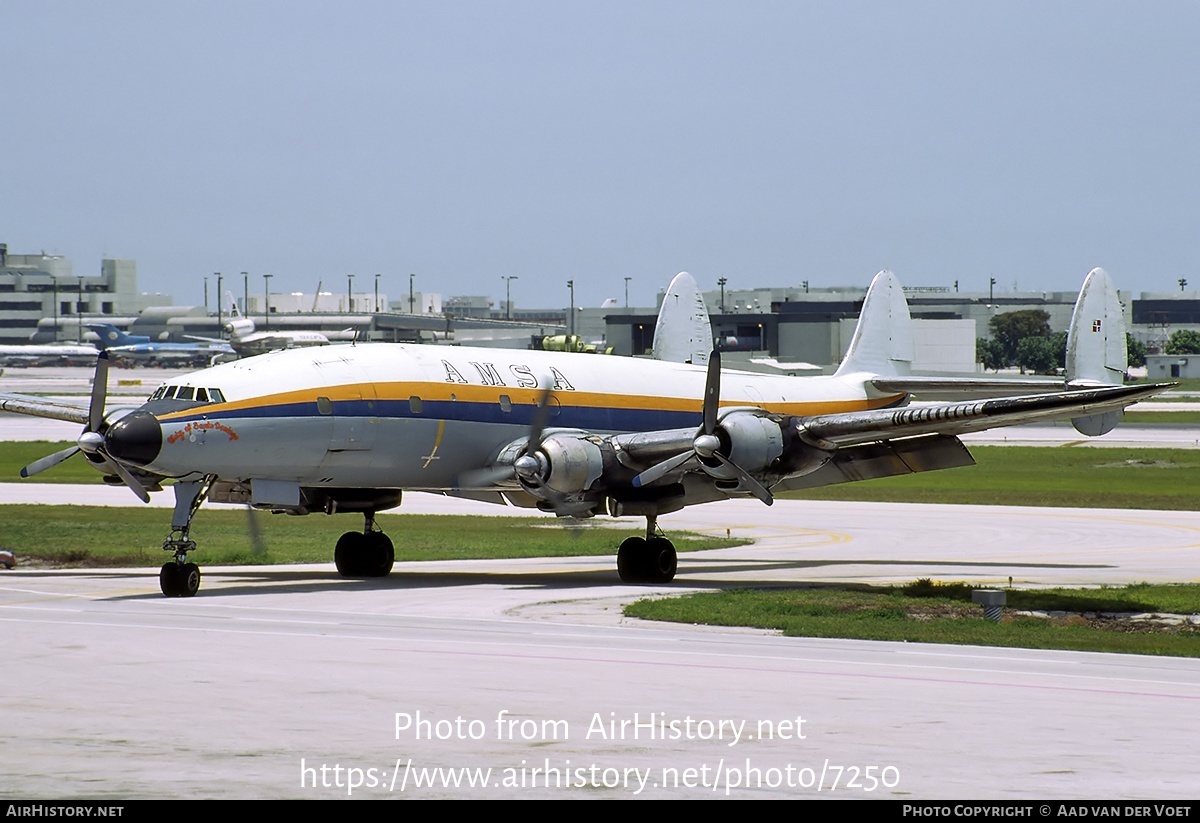 Aircraft Photo of HI-515CT | Lockheed C-121C Super Constellation | AMSA - Aerolíneas Mundo | AirHistory.net #7250