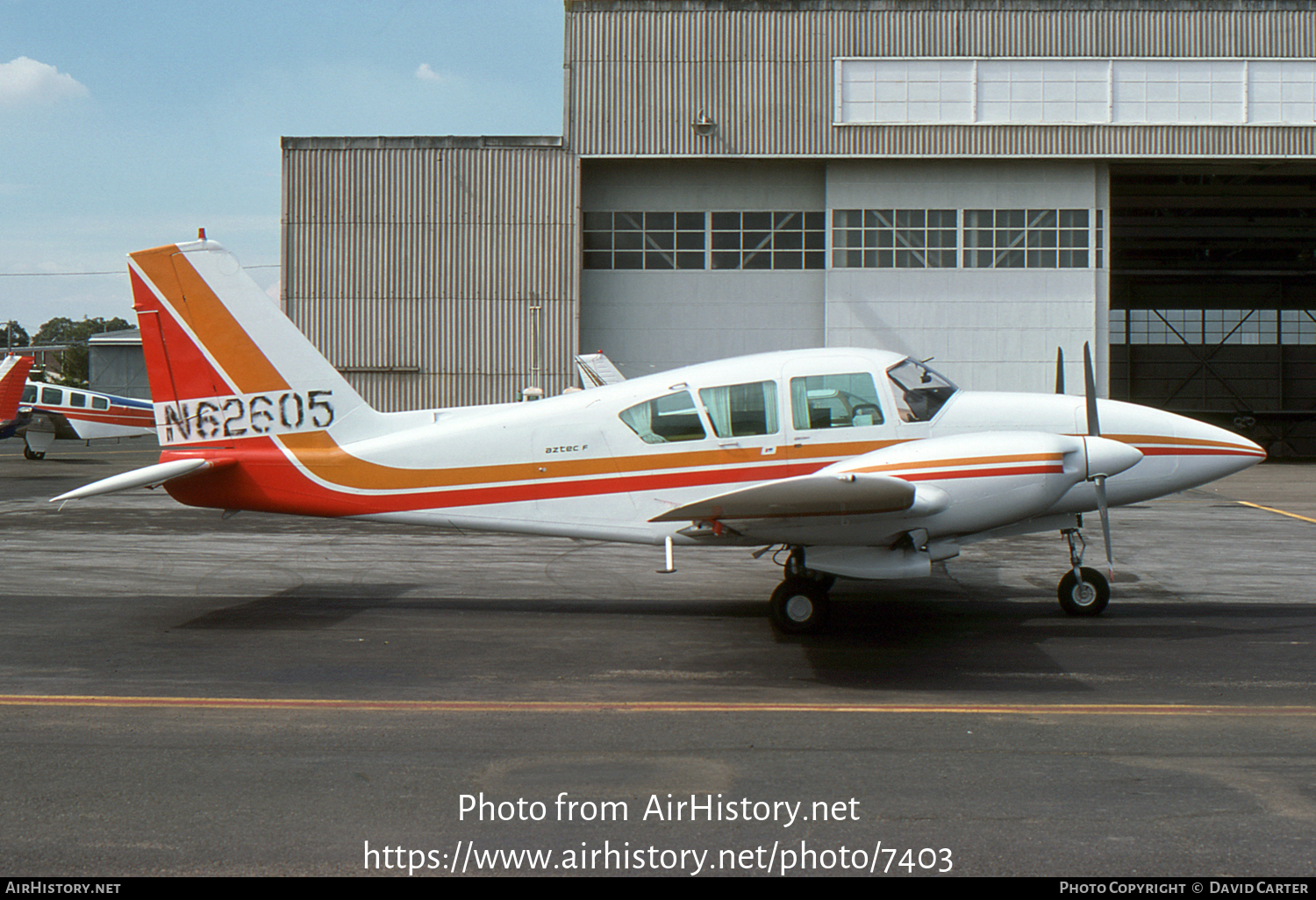 Aircraft Photo of N62605 | Piper PA-23-250 Aztec F | AirHistory.net #7403