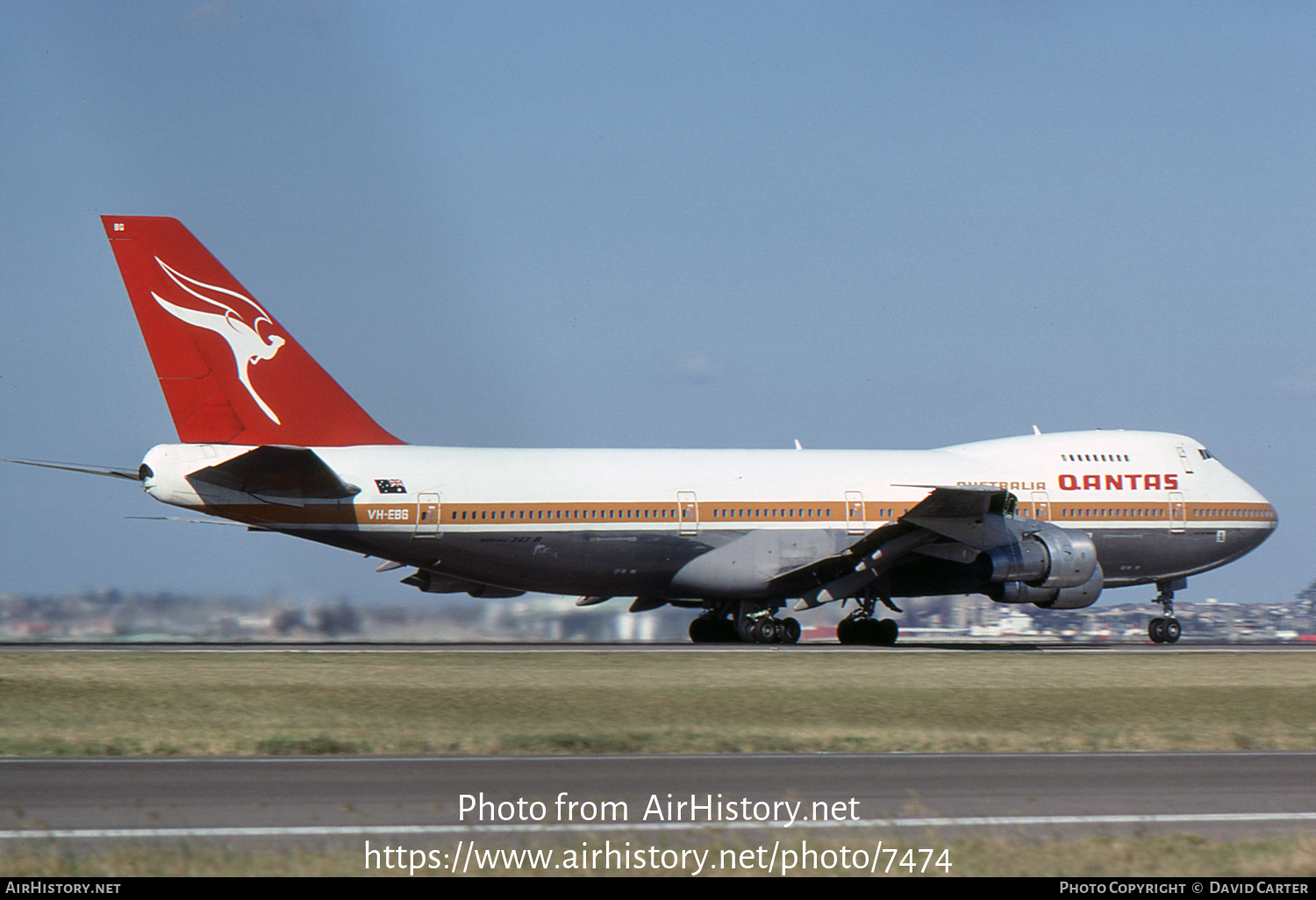 Aircraft Photo of VH-EBG | Boeing 747-238B | Qantas | AirHistory.net #7474