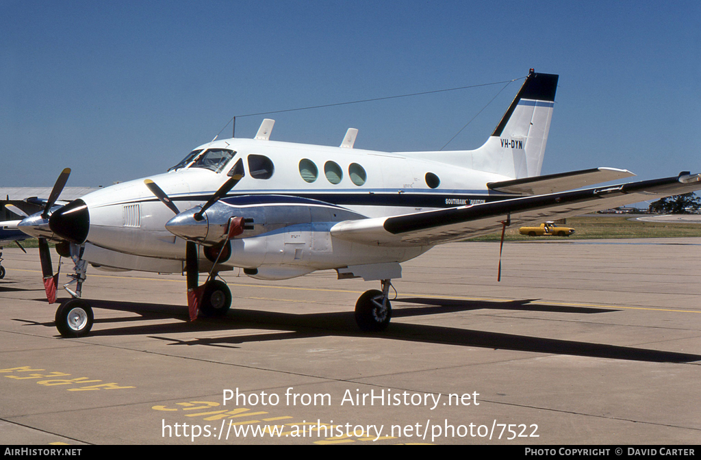 Aircraft Photo of VH-DYN | Beech 65-A90 King Air | Southbank Aviation | AirHistory.net #7522