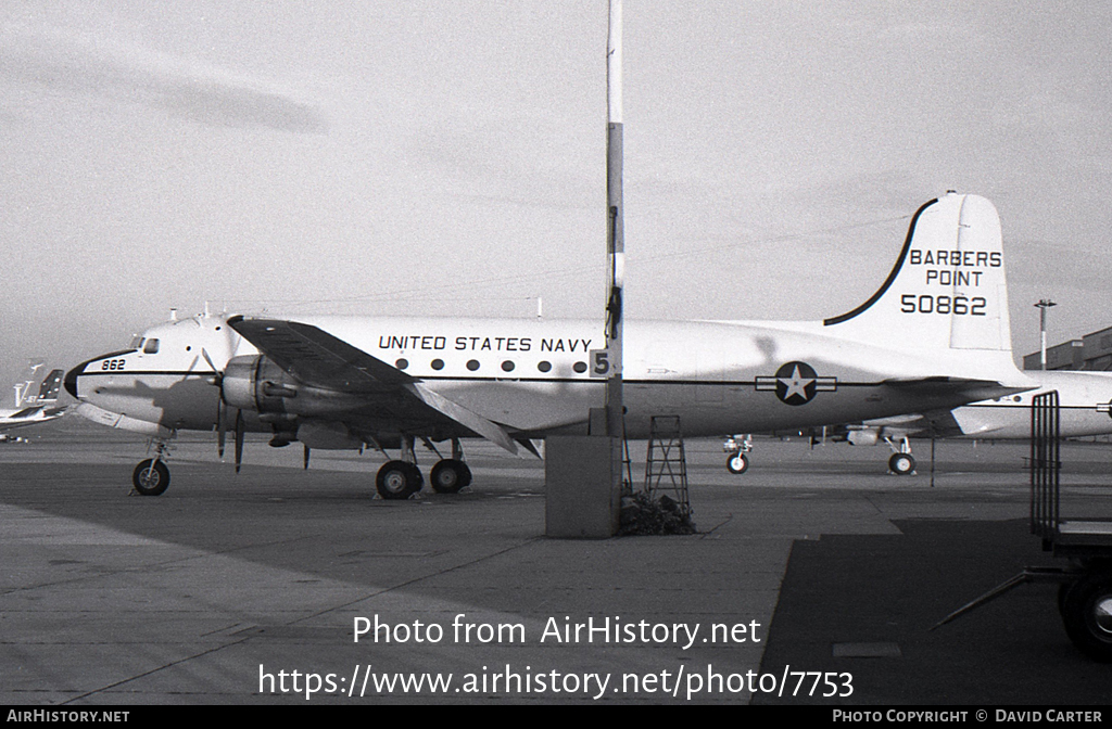 Aircraft Photo of 50862 | Douglas C-54S Skymaster | USA - Navy | AirHistory.net #7753