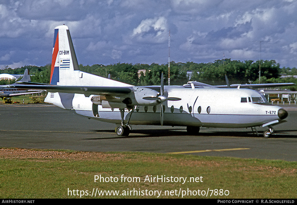 Aircraft Photo of CX-BIM | Fairchild Hiller FH-227D | PLUNA Líneas Aéreas Uruguayas | AirHistory.net #7880