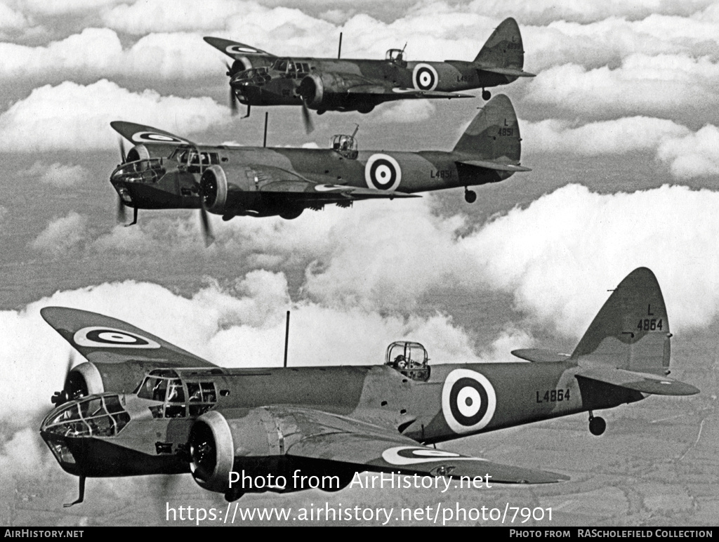 Aircraft Photo of L4864 | Bristol 142L Blenheim Mk4 | UK - Air Force | AirHistory.net #7901