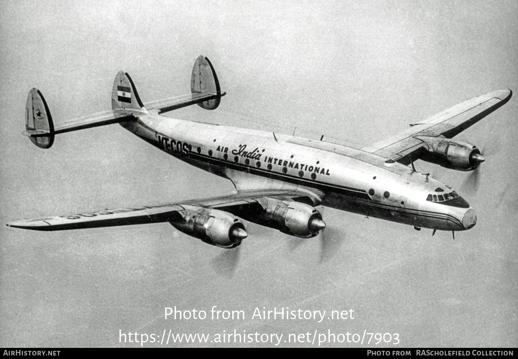 Aircraft Photo of VT-CQS | Lockheed L-749 Constellation | Air India International | AirHistory.net #7903