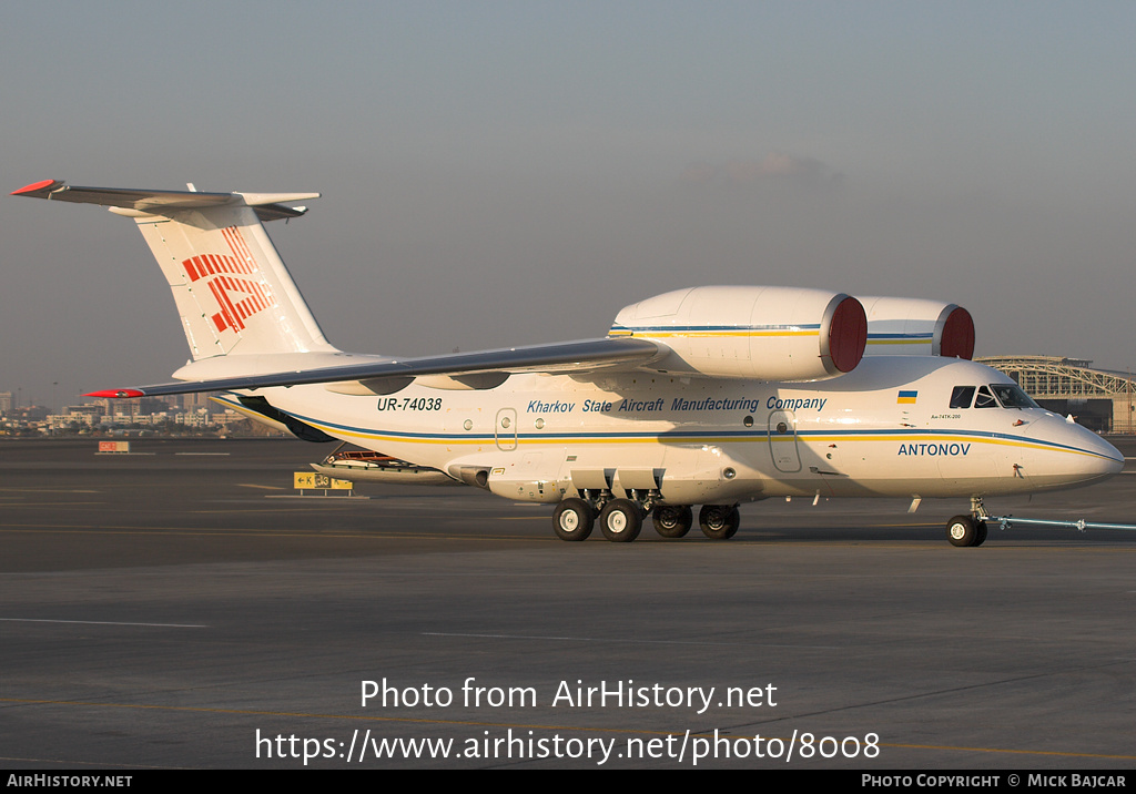 Aircraft Photo of UR-74038 | Antonov An-74TK-200 | Kharkov State Aircraft Manufacturing Company | AirHistory.net #8008