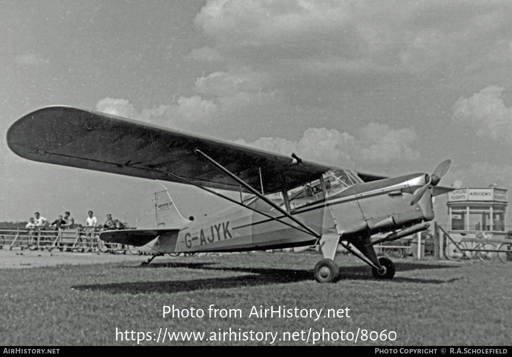 Aircraft Photo of G-AJYK | Auster J-5B Autocar | Airviews | AirHistory.net #8060