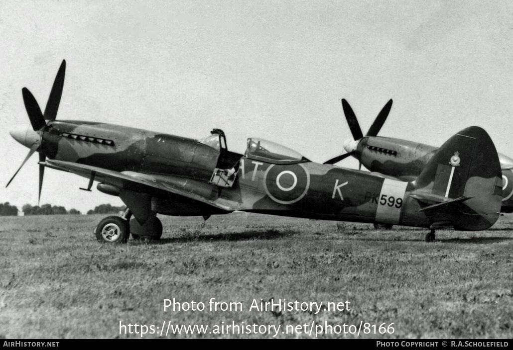 Aircraft Photo of PK599 | Supermarine 356 Spitfire F22 | UK - Air Force | AirHistory.net #8166