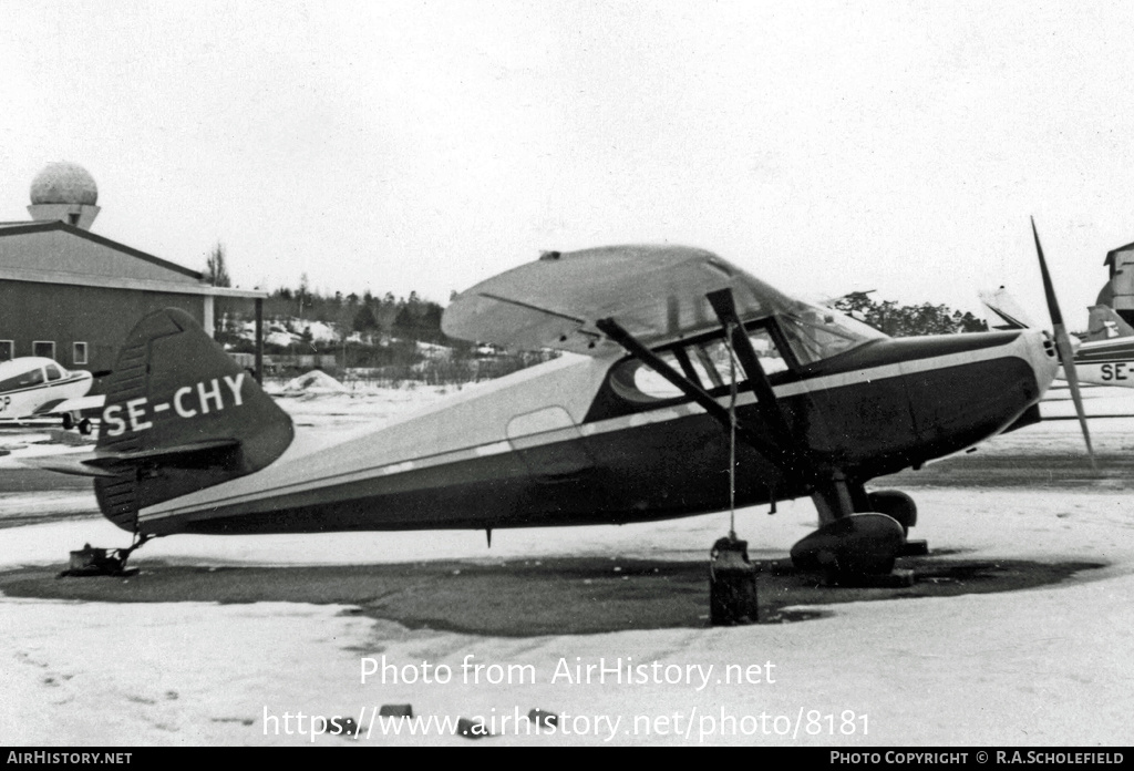 Aircraft Photo of SE-CHY | Stinson 108-1 Voyager | AirHistory.net #8181