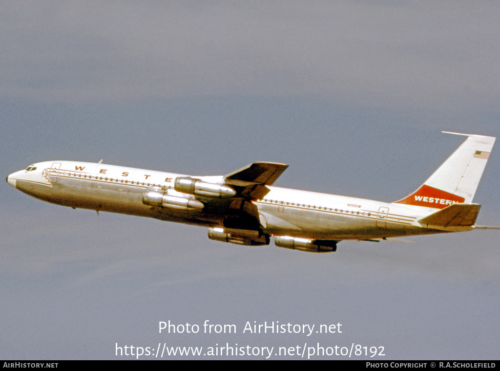 Aircraft Photo of N1501W | Boeing 707-347C | Western Airlines | AirHistory.net #8192