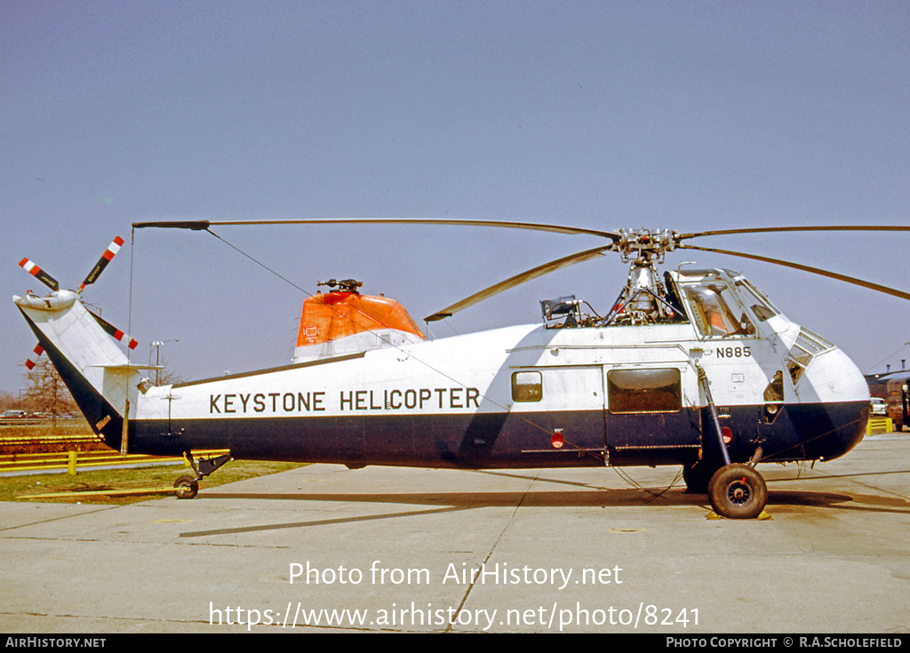 Aircraft Photo of N885 | Sikorsky S-58F | Keystone Helicopter | AirHistory.net #8241