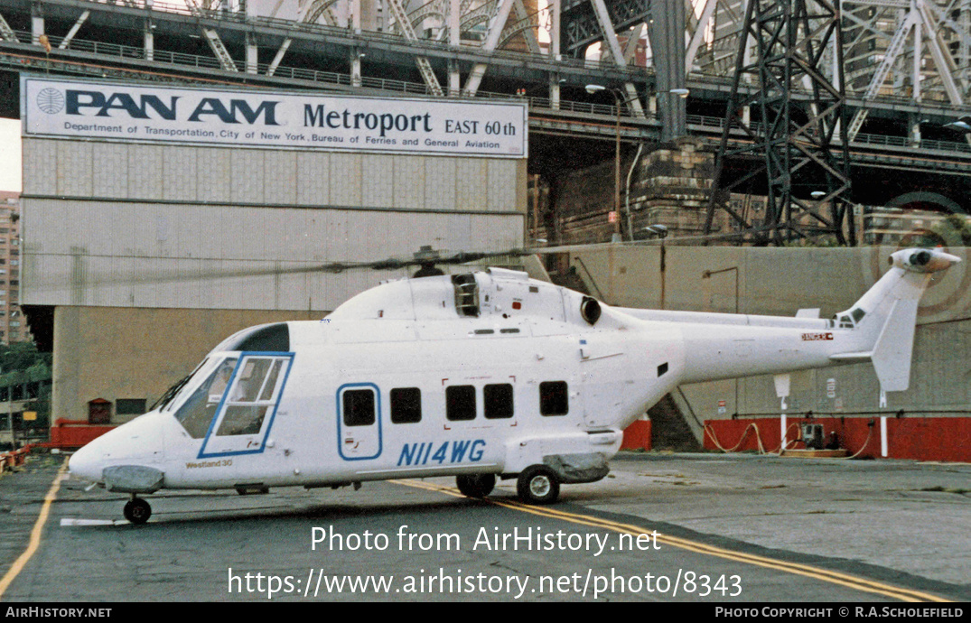 Aircraft Photo of N114WG | Westland WG-30-100 | Pan American World Airways - Pan Am | AirHistory.net #8343