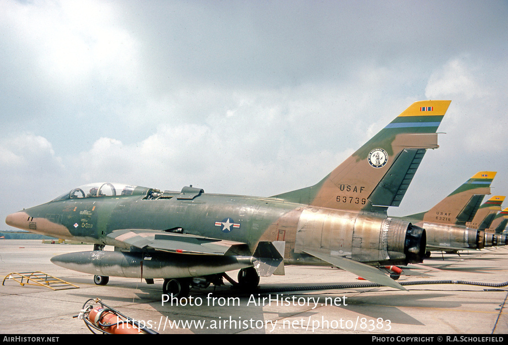 Aircraft Photo of 56-3739 / 63739 | North American F-100F Super Sabre | USA - Air Force | AirHistory.net #8383