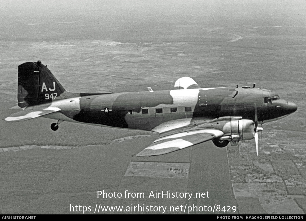 Aircraft Photo of 43-48947 / AF43-947 | Douglas EC-47P Skytrain | USA ...