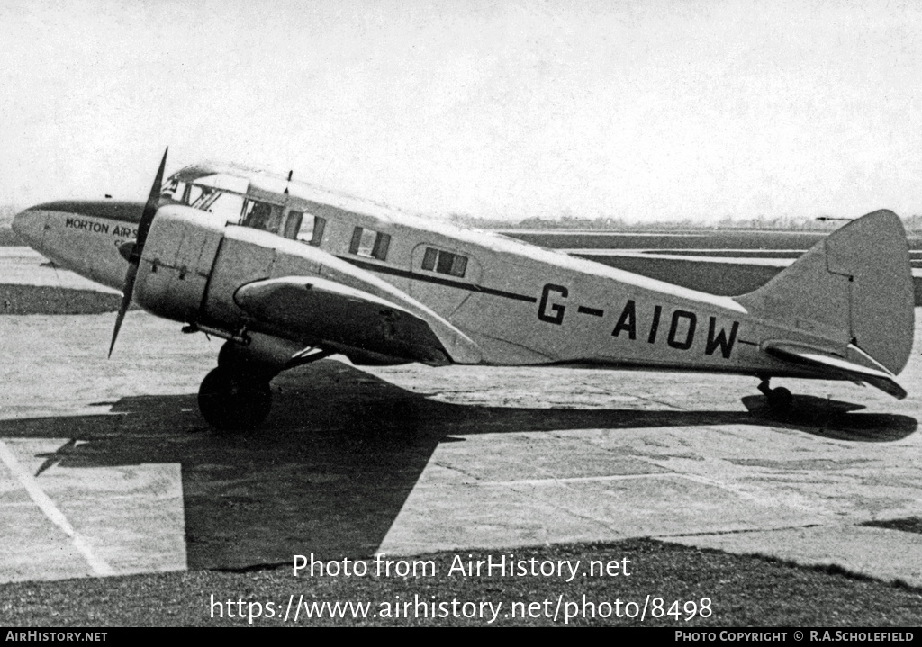 Aircraft Photo of G-AIOW | Airspeed AS-65 Consul | Morton Air Services | AirHistory.net #8498