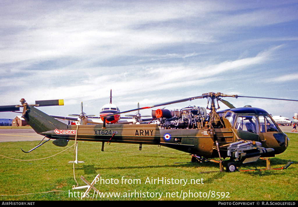 Aircraft Photo of XT624 | Westland Scout AH1 (P-531-2) | UK - Army | AirHistory.net #8592