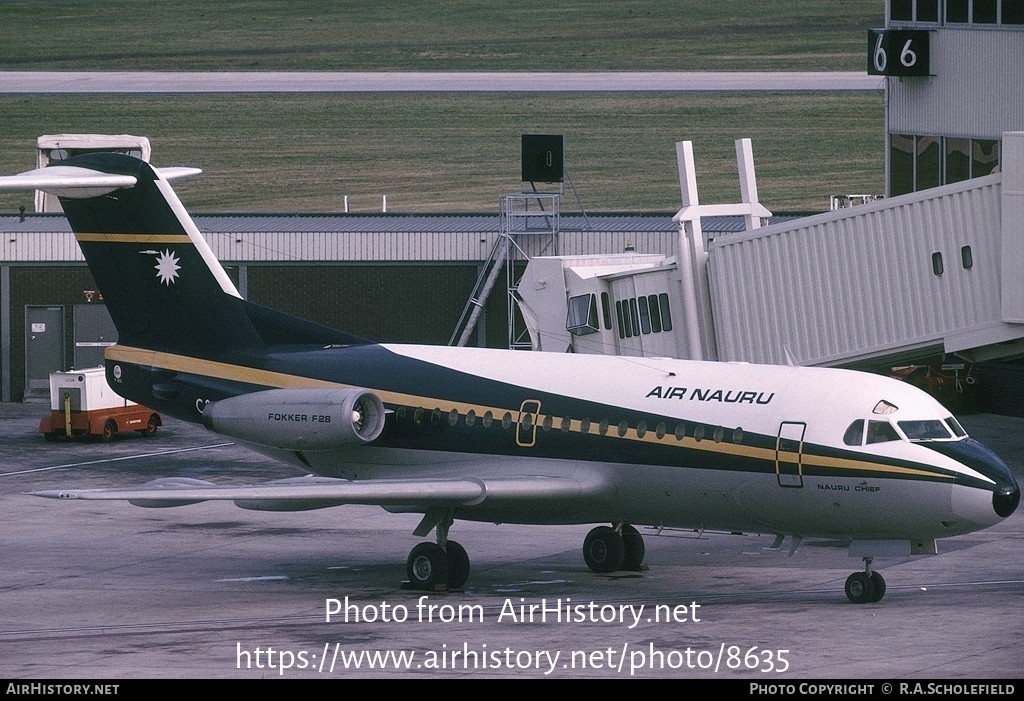 Aircraft Photo of C2-RN1 | Fokker F28-1000 Fellowship | Air Nauru | AirHistory.net #8635