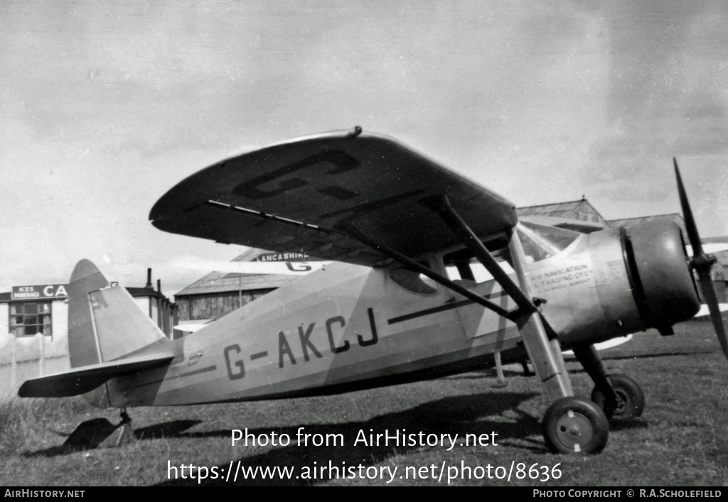 Aircraft Photo of G-AKCJ | Fairchild UC-61A Forwarder (24W-41A) | Air Navigation & Trading | AirHistory.net #8636