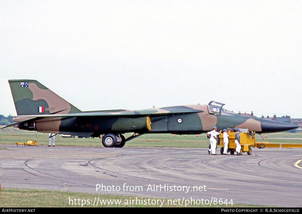 Aircraft Photo of A8-143 | General Dynamics RF-111C Aardvark | Australia - Air Force | AirHistory.net #8644