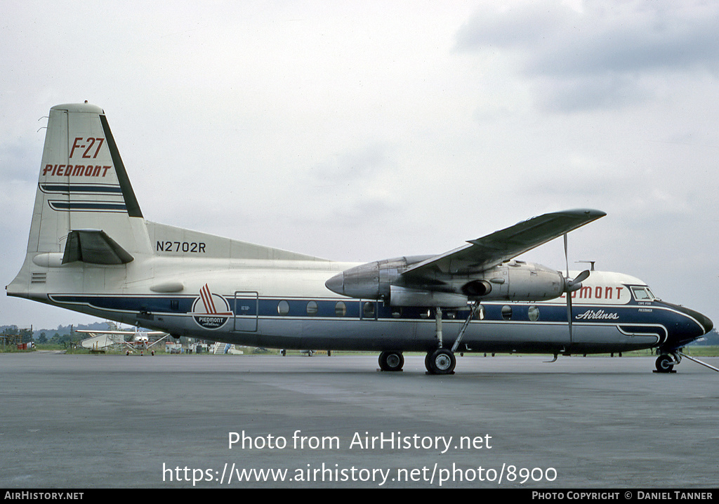 Aircraft Photo of N2702R | Fairchild F-27 | Piedmont Airlines | AirHistory.net #8900
