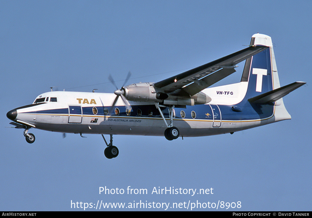 Aircraft Photo of VH-TFG | Fokker F27-100 Friendship | Trans-Australia Airlines - TAA | AirHistory.net #8908