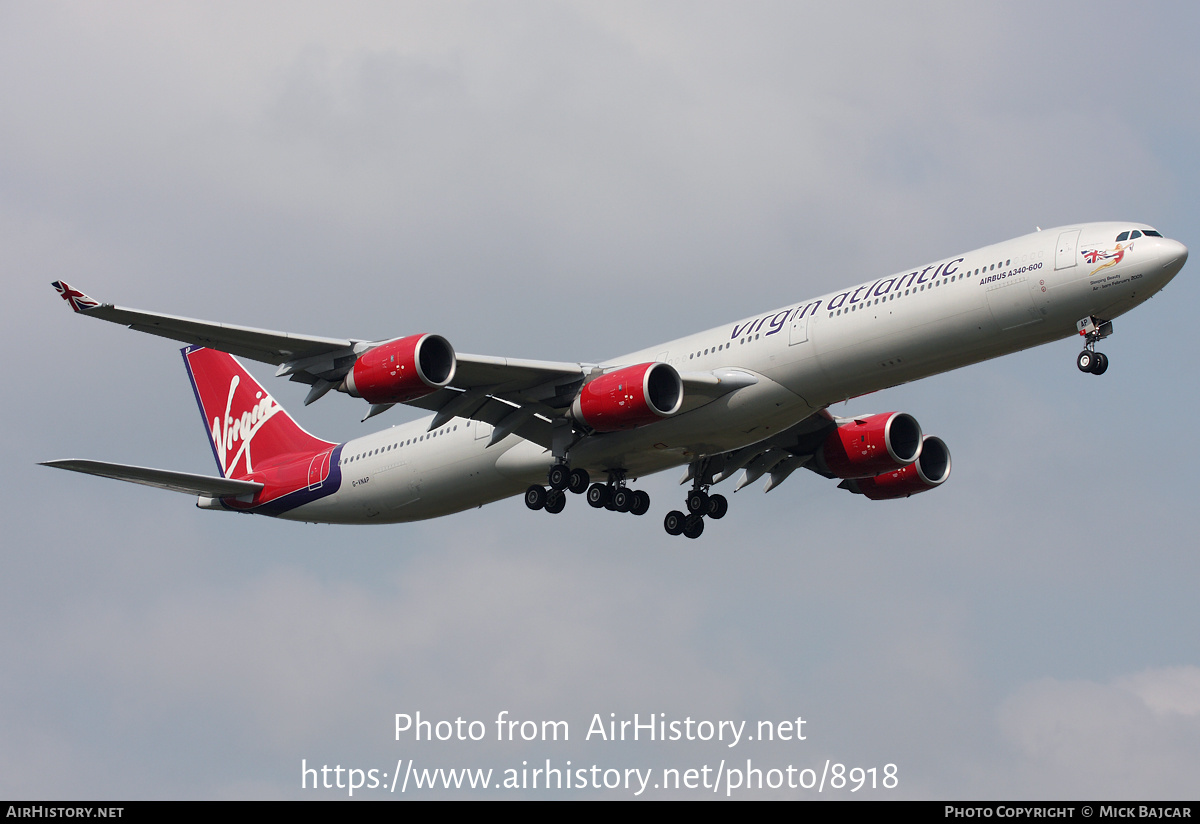 Aircraft Photo of G-VNAP | Airbus A340-642 | Virgin Atlantic Airways | AirHistory.net #8918