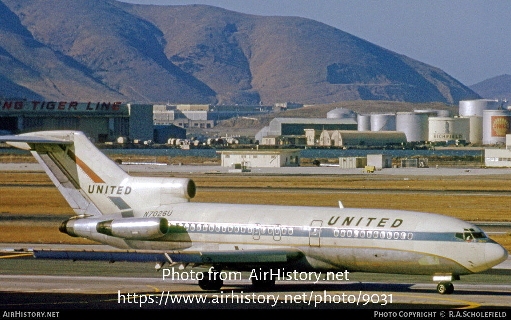 Aircraft Photo of N7026U | Boeing 727-22 | United Air Lines | AirHistory.net #9031