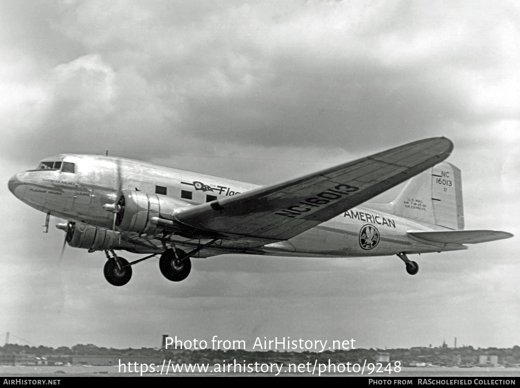 Aircraft Photo of NC16013 | Douglas DC-3-178 | American Airlines | AirHistory.net #9248