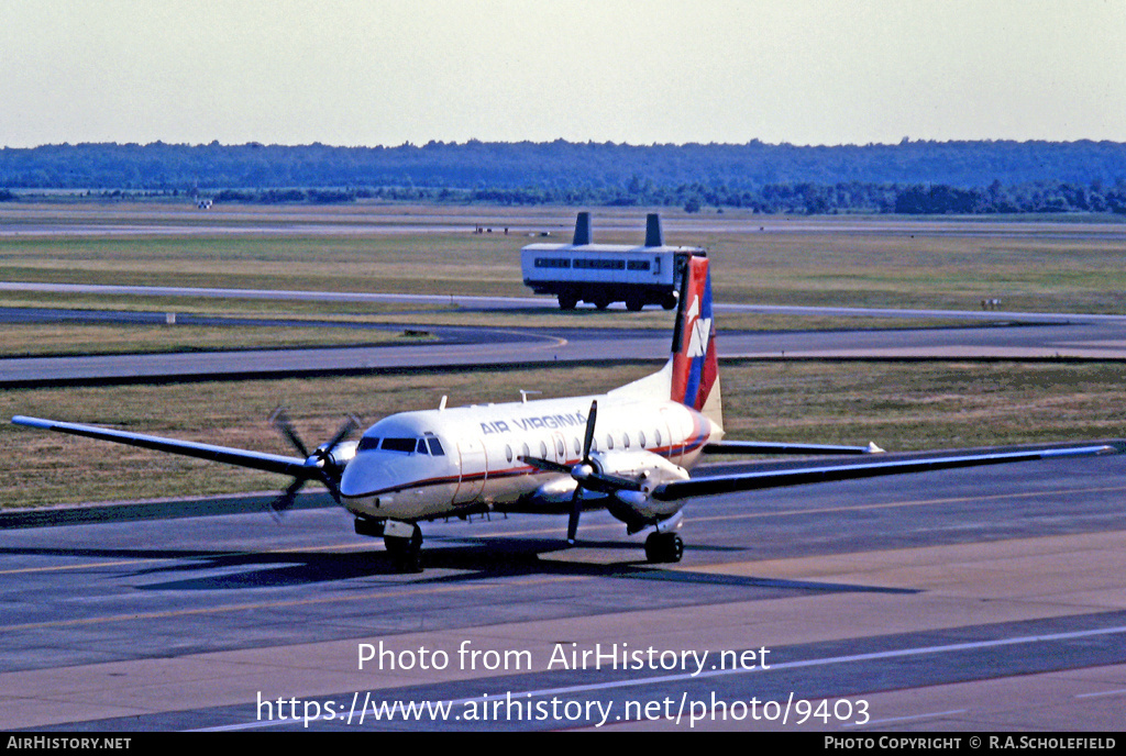 Aircraft Photo of N749AV | British Aerospace BAe-748 Srs2B/FAA | Air Virginia | AirHistory.net #9403