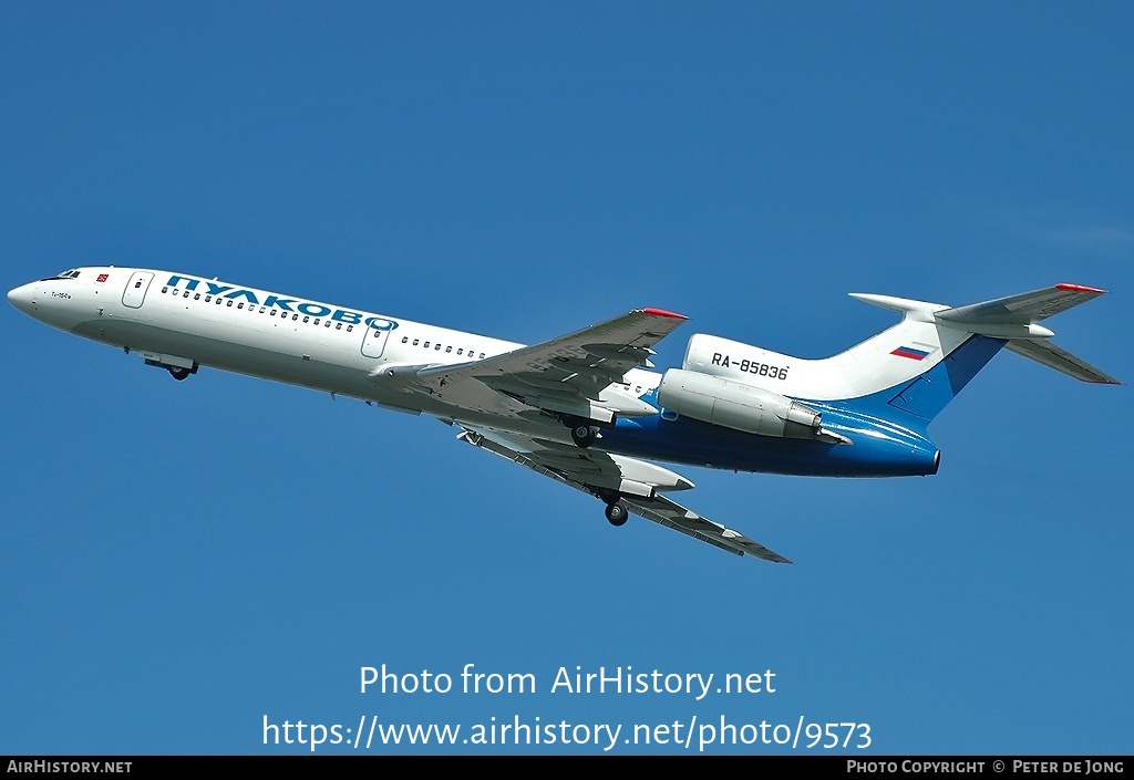 Aircraft Photo of RA-85836 | Tupolev Tu-154M | Pulkovo Airlines | AirHistory.net #9573