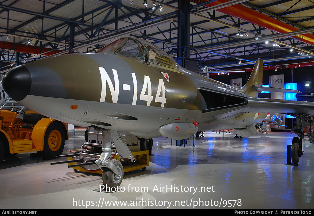 Aircraft Photo of N-144 | Hawker Hunter F4 | Netherlands - Air Force | AirHistory.net #9578