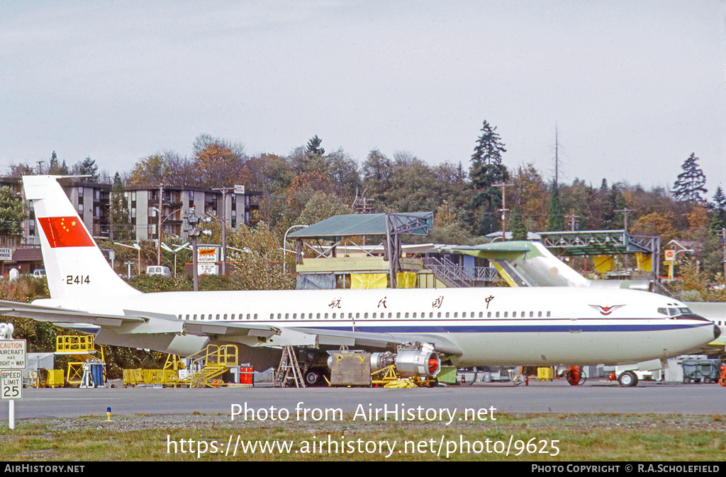 Aircraft Photo of 2414 | Boeing 707-3J6C | CAAC - Civil Aviation Administration of China | AirHistory.net #9625