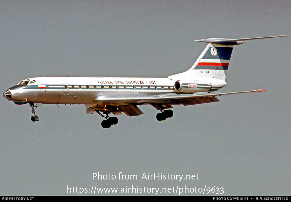 Aircraft Photo of SP-LGA | Tupolev Tu-134 | LOT Polish Airlines - Polskie Linie Lotnicze | AirHistory.net #9633