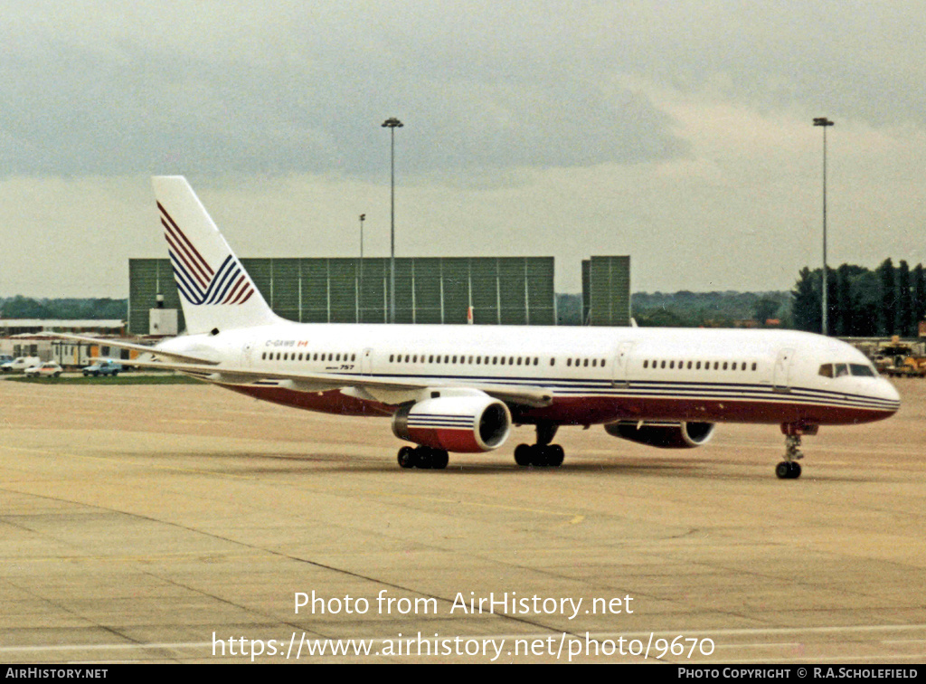 Aircraft Photo of C-GAWB | Boeing 757-28A | Nationair | AirHistory.net #9670