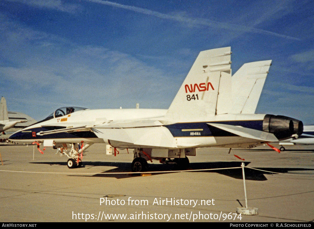 Aircraft Photo of N841NA / NASA 841 | McDonnell Douglas F/A-18A Hornet | NASA - National Aeronautics and Space Administration | AirHistory.net #9674