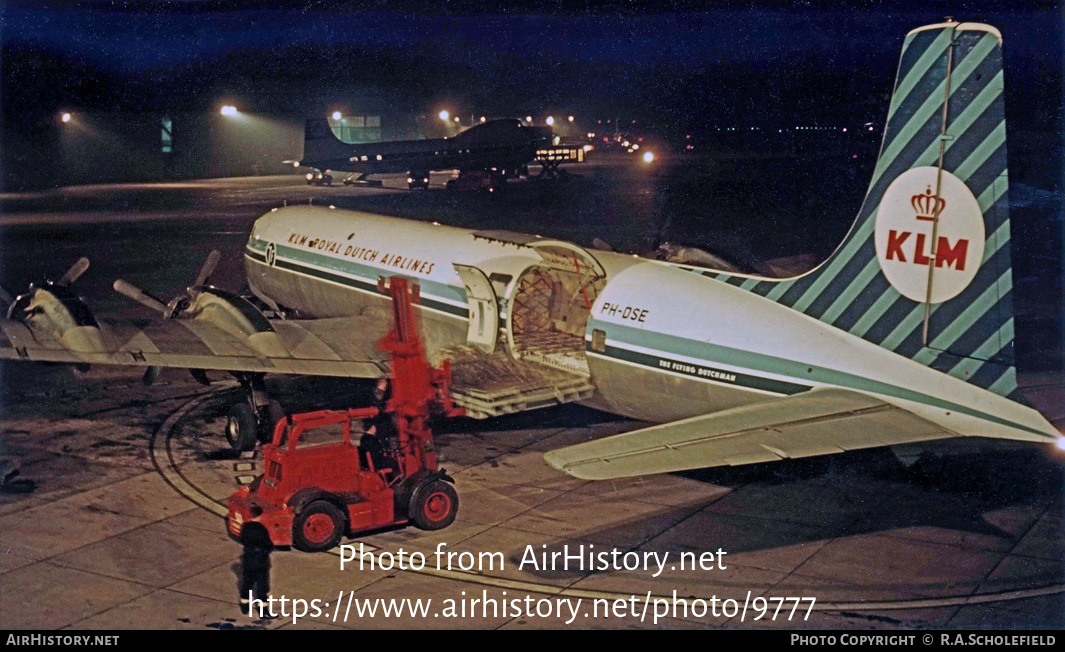 Aircraft Photo of PH-DSE | Douglas DC-7C(F) | KLM - Royal Dutch Airlines | AirHistory.net #9777