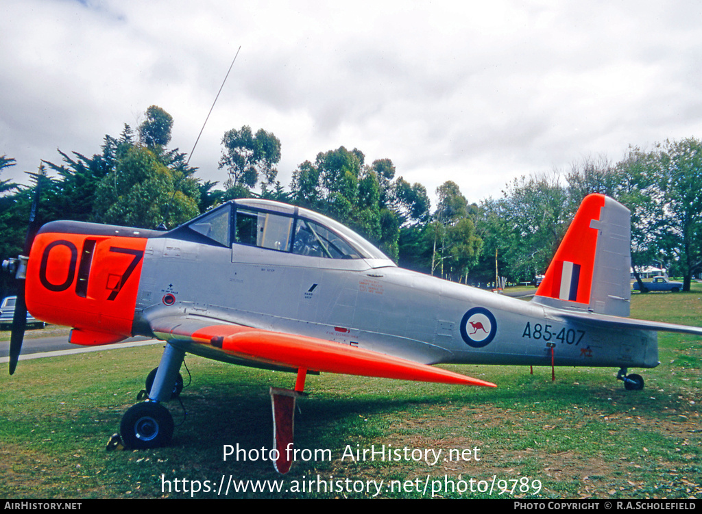 Aircraft Photo of A85-407 | Commonwealth CA-25 Winjeel | Australia - Air Force | AirHistory.net #9789