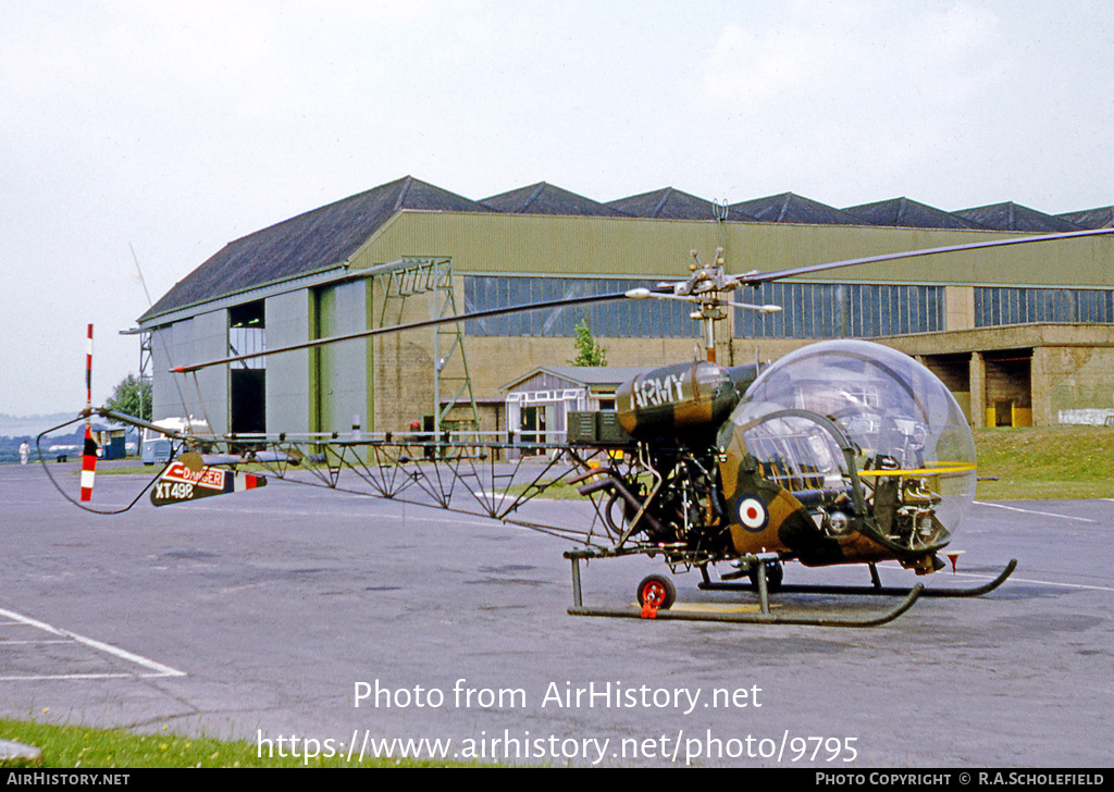 Aircraft Photo of XT498 | Westland-Bell Sioux AH1 (47G-3B-1) | UK - Army | AirHistory.net #9795